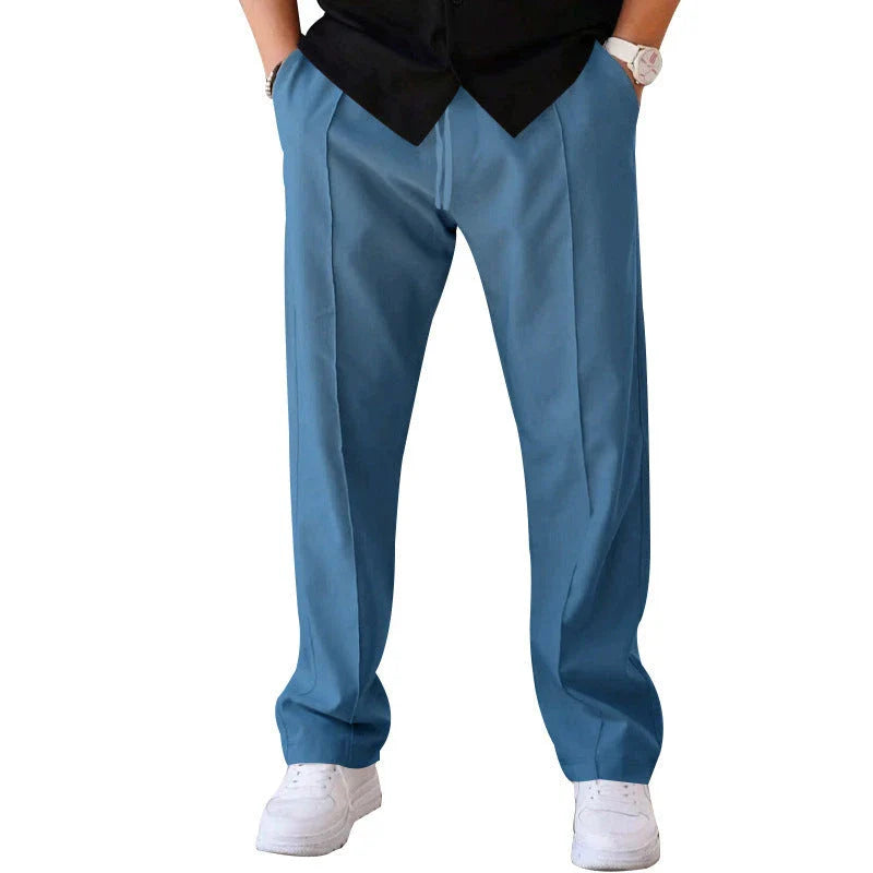 Relaxed fit drawstring waist sports pants for men in various colors and sizes