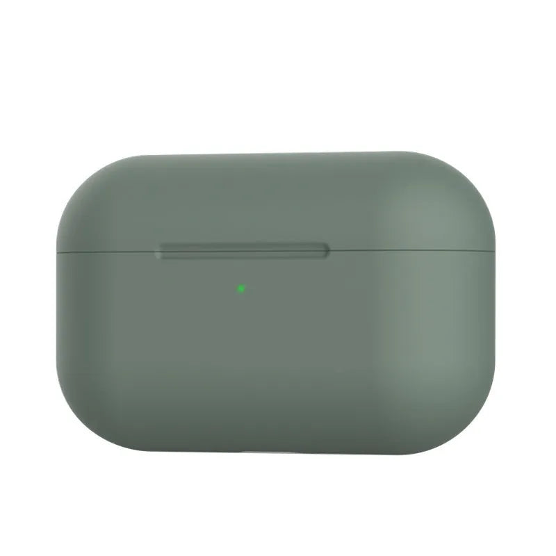 Silicone protective cover for AirPods Pro headphones in multiple colour options showing shock absorption design