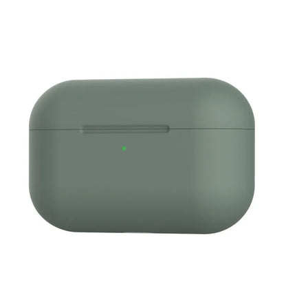 Silicone protective cover for AirPods Pro headphones in multiple colour options showing shock absorption design