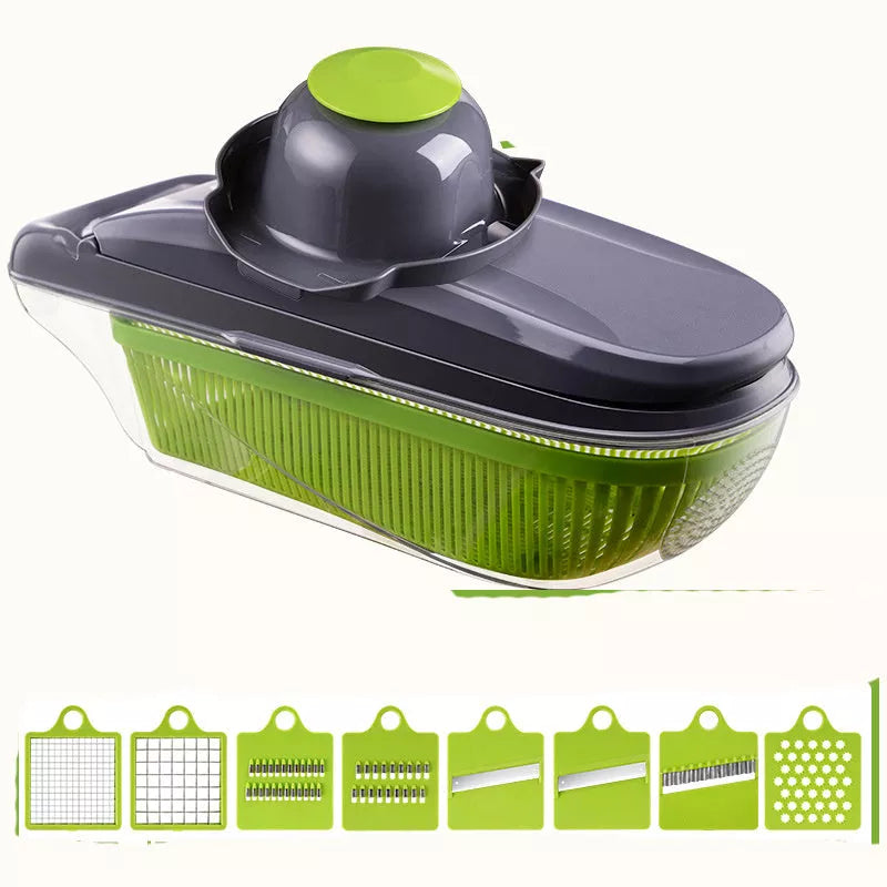 Multi-function Kitchen Vegetable Cutter with 8 blades for efficient food preparation