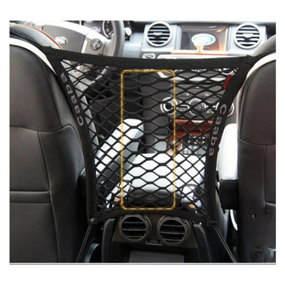 Elastic Car Pet Fence for dog safety and travel isolation in black