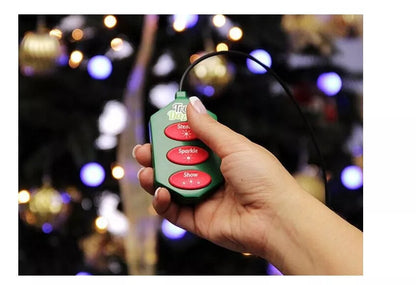 64-LED Christmas tree string lights with 8 wires for festive holiday decoration