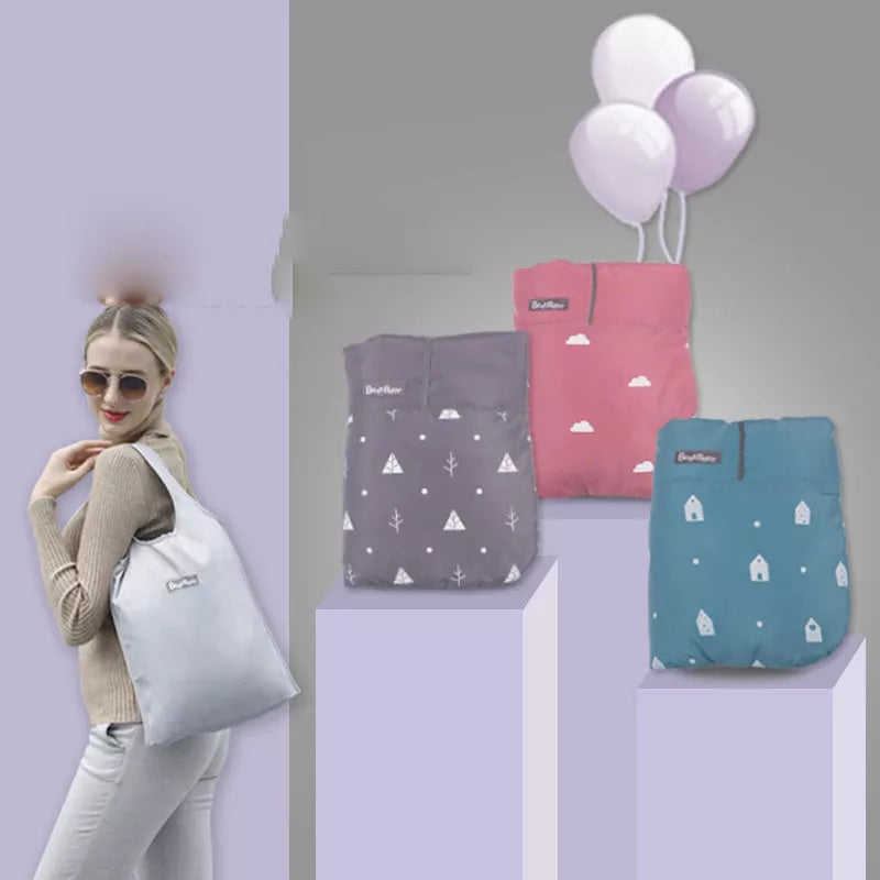 Adjustable windproof baby carrier cloak in blue, dark grey, or wine red with reflective tape