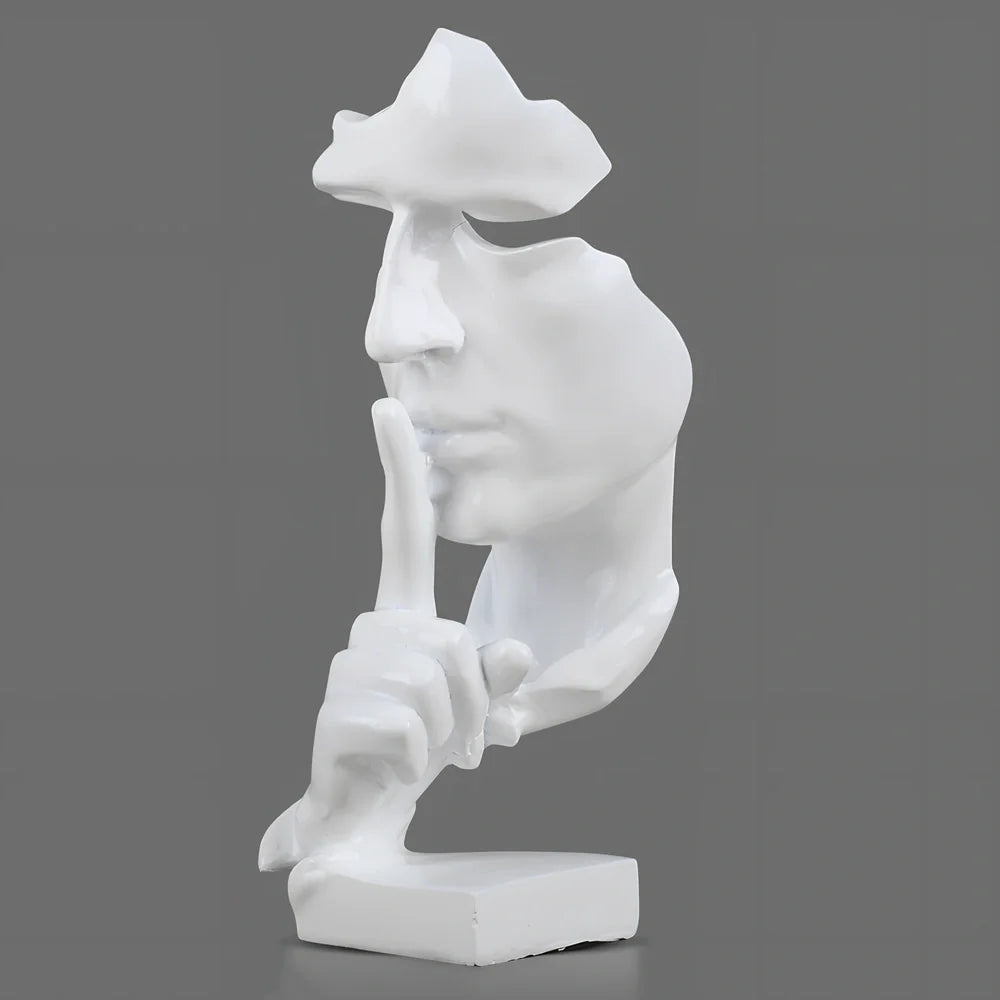 Handcrafted resin office ornament in bronze, white or champagne colour with hanging decoration design