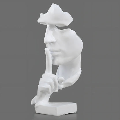 Handcrafted resin office ornament in bronze, white or champagne colour with hanging decoration design