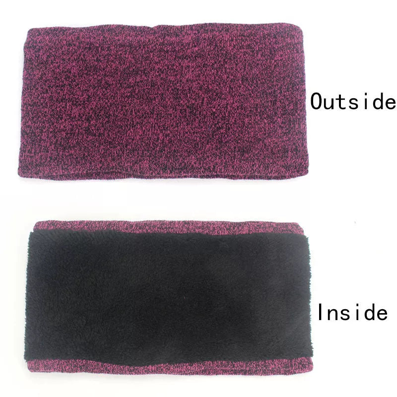 Wool touch screen gloves with scarf and hat set for cold weather