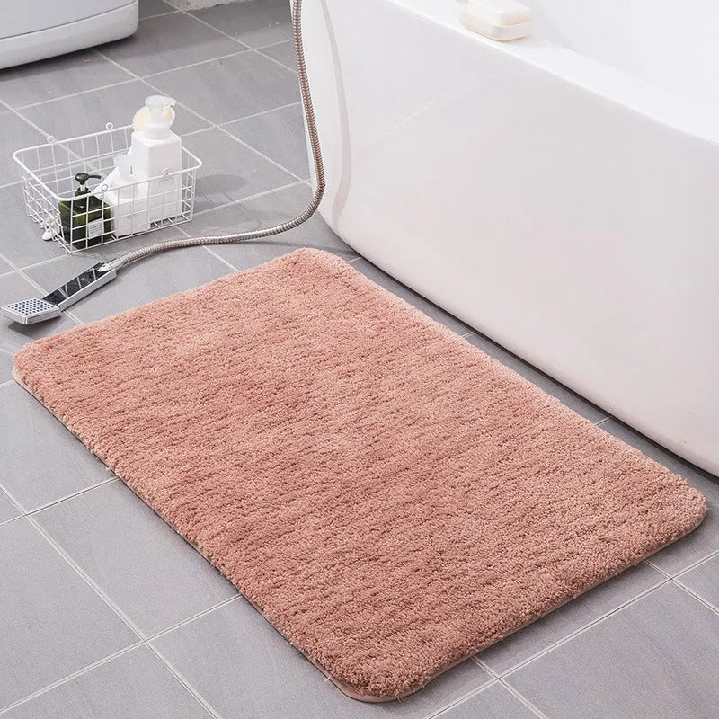 Polyester fiber doormat in various colors and sizes for home entryways