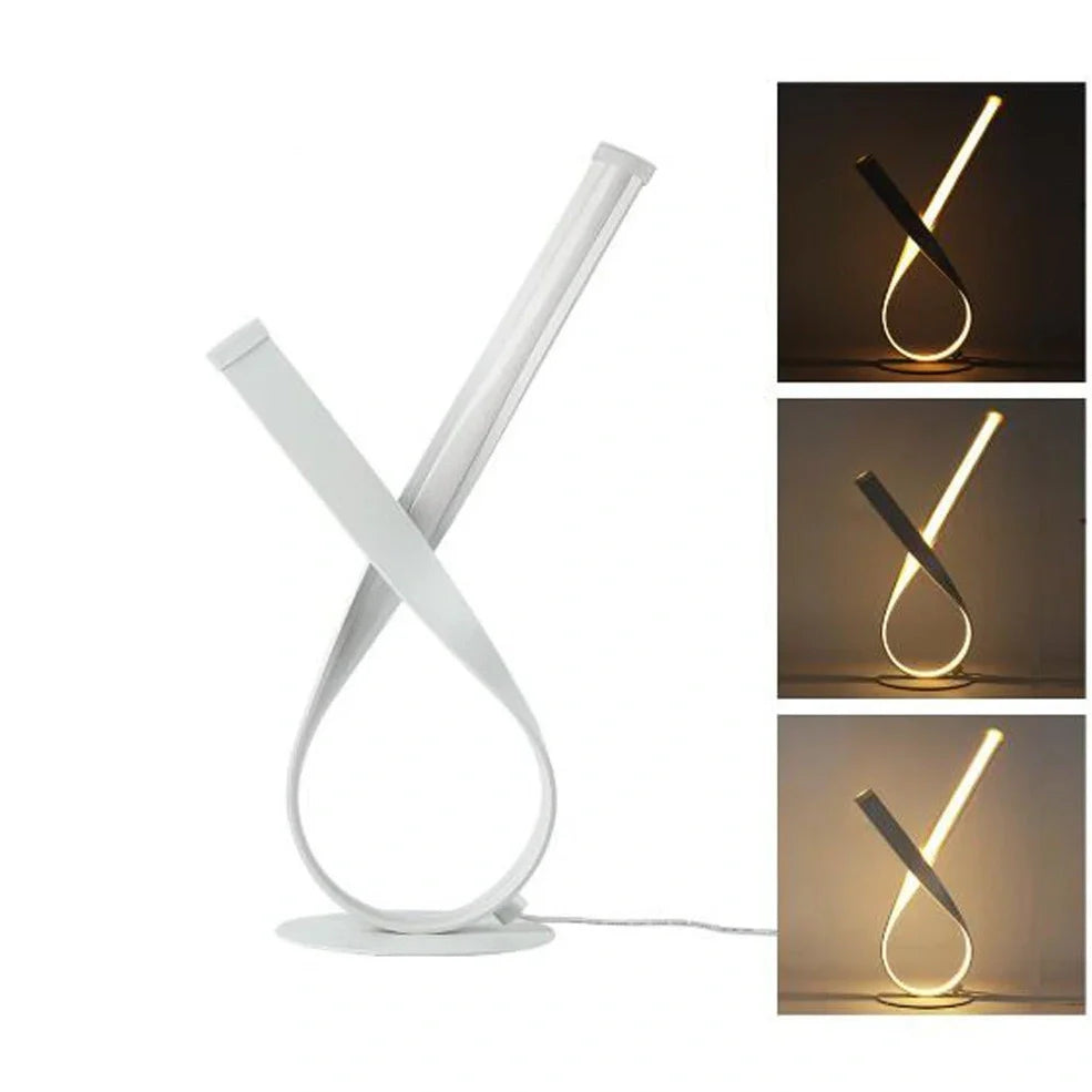 Creative remote control lamp with aluminium and iron construction, 12.5cm chassis, 45cm height, and three light modes