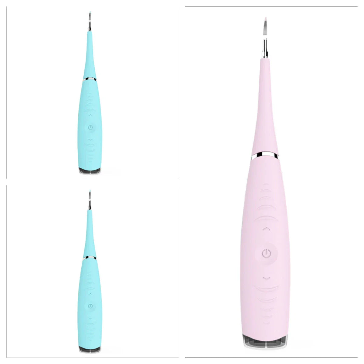 Rechargeable waterproof electric dental cleaner tool with high-frequency vibration technology for effective plaque and tartar removal