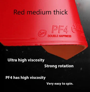 Fast Attack Sticky Classic-50 table tennis racket with anti-rubber surface in red or black with thick or medium-thick sponge