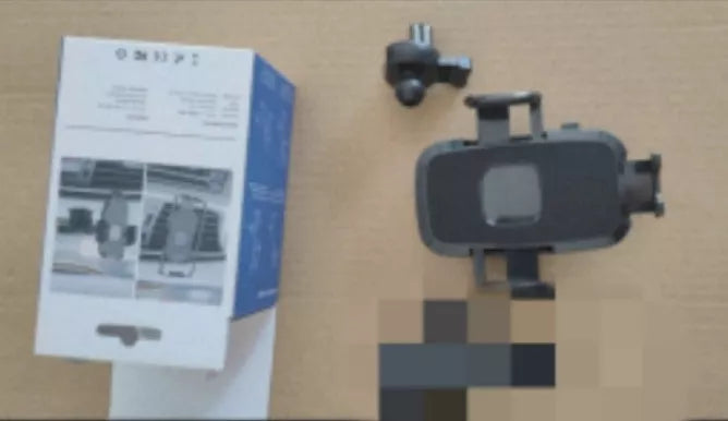 Universal car phone holder with gravity sucker for secure device mounting