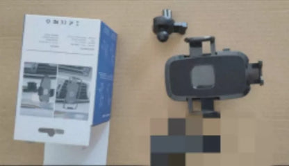 Universal car phone holder with gravity sucker for secure device mounting