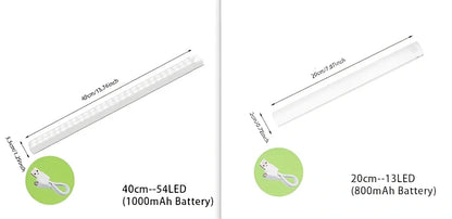 Stainless steel wireless LED motion sensor night light with magnetic wall mounting