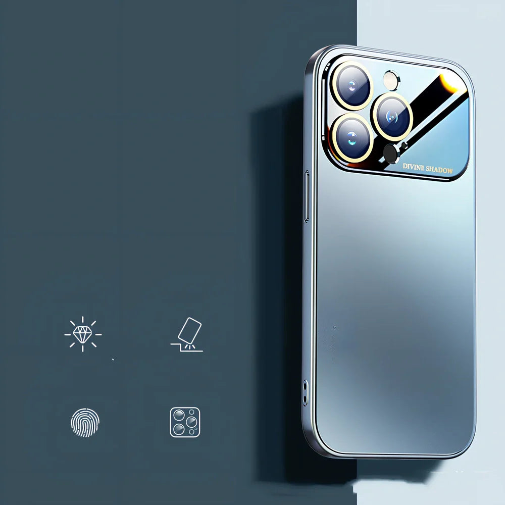 Frosted silicone iPhone case showing matte finish and shockproof design for device protection