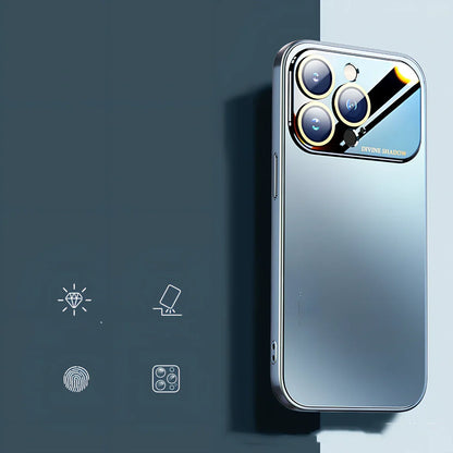 Frosted silicone iPhone case showing matte finish and shockproof design for device protection