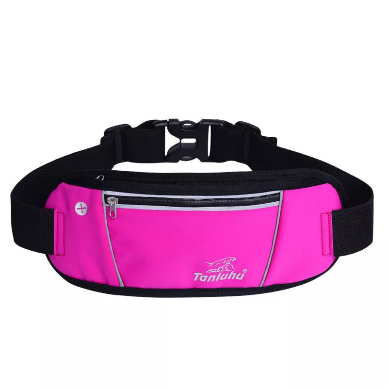 Lycra sports leisure waistpack in various colors for running, cycling, and leisure activities
