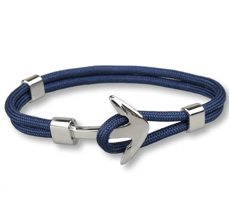 Unisex Pirate Anchor Bracelet with detailed nautical design, perfect for sea lovers and fashion enthusiasts.