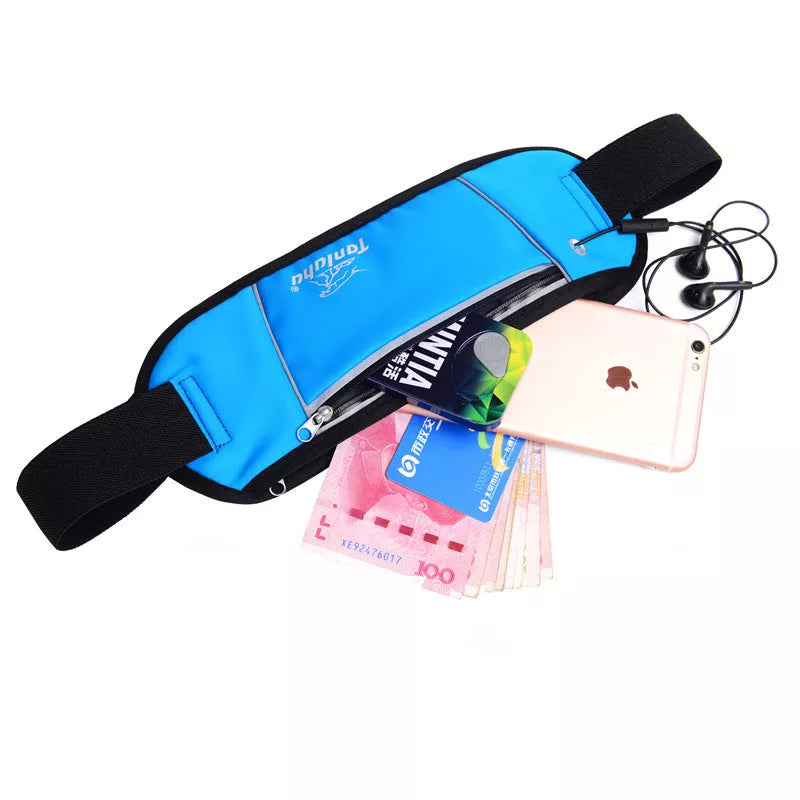 Lycra sports leisure waistpack in various colors for running, cycling, and leisure activities