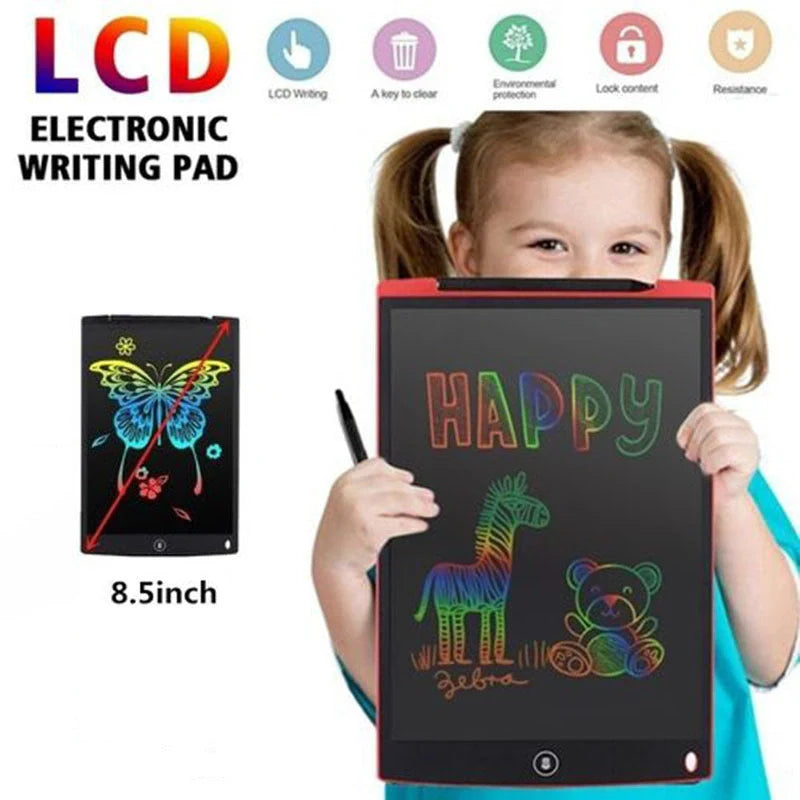8.5 Inch Electronic Drawing Board with one-button clear screen function in various colors