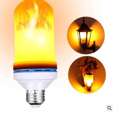 Flame-Flickering LED Bulb with Adjustable Intensity and Universal E27 Base for Cozy Ambiance