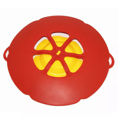 Anti-splash silicone lid for pots in various colors, preventing cooking messes