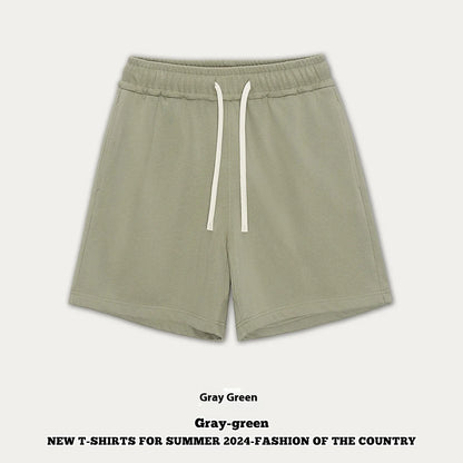 Cotton denim loose-fit casual pants for baby boys and girls in summer colours