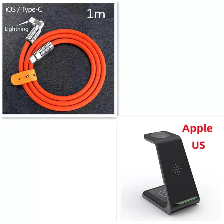 3-in-1 Fast Charging Station for Samsung Galaxy Watch and Buds, compact and efficient