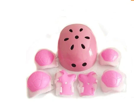 Bicycle helmet cover set with protective gear in multiple colors for extreme sports safety