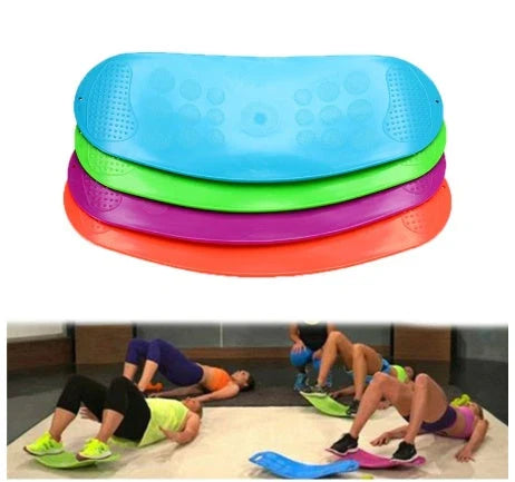 Premium balance board made of durable ABS material, available in multiple vibrant color options for fitness, balance, and core strengthening exercises.