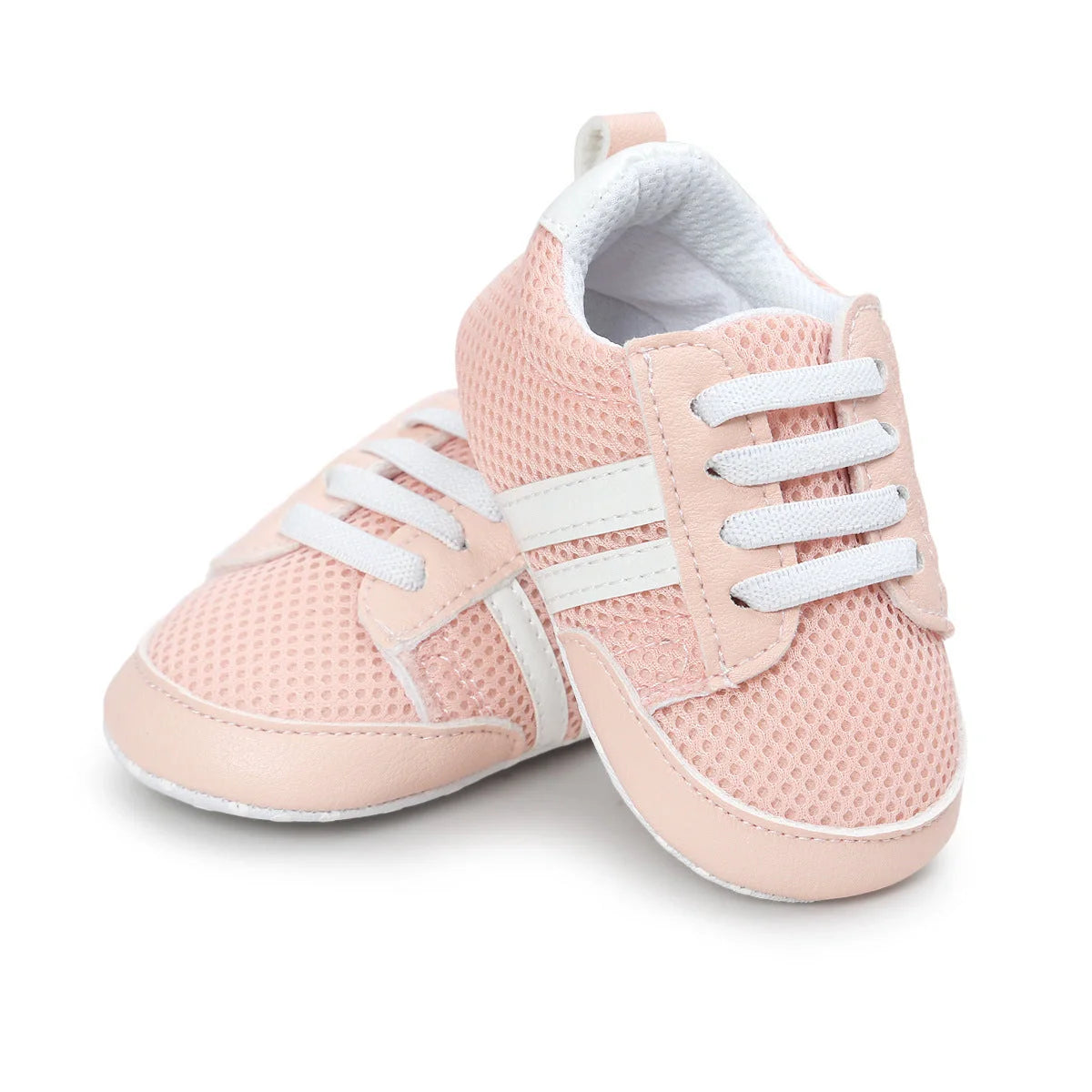 Infant PU leather moccasins with non-slip soles for safe first steps