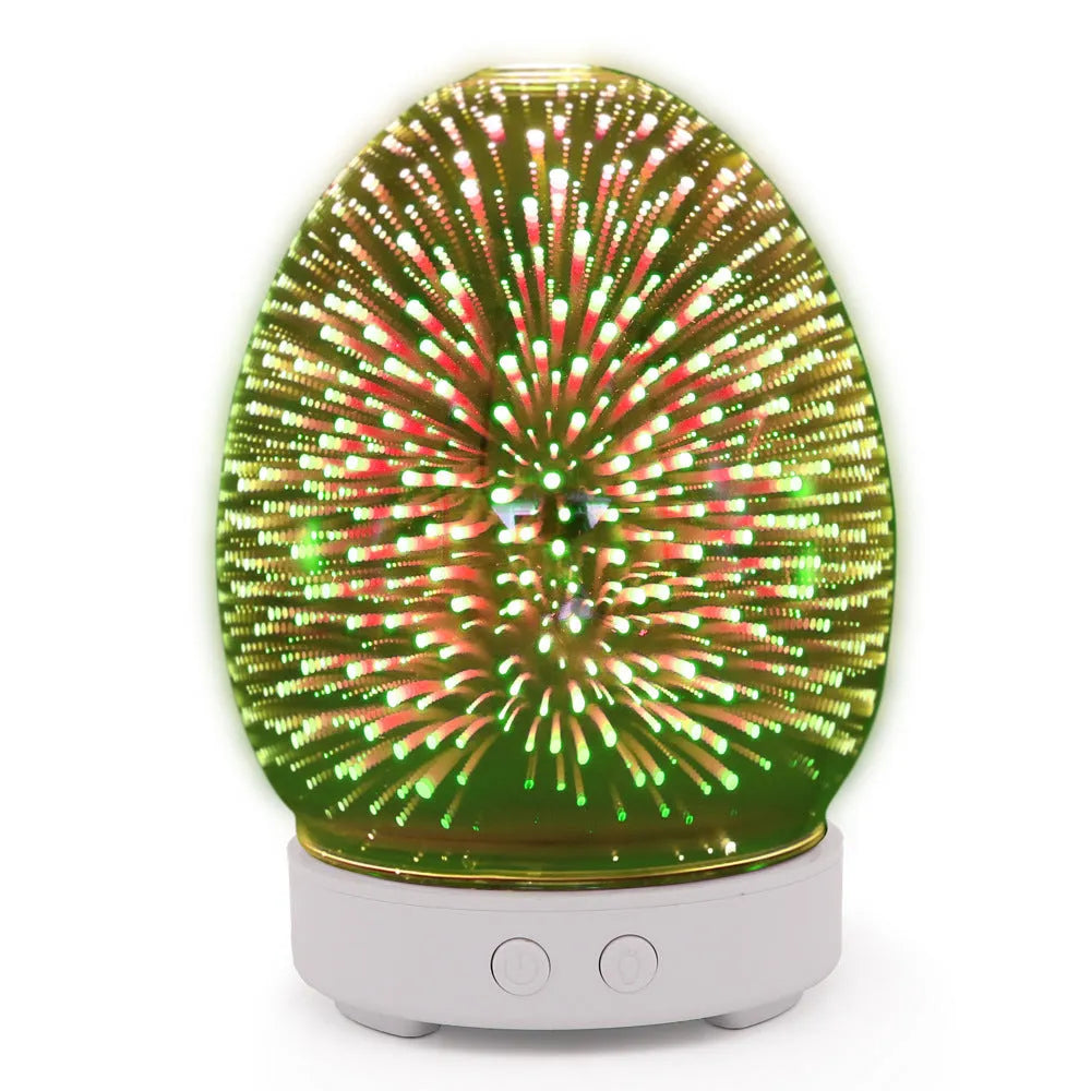 White ultrasonic tabletop humidifier with touch control panel and single mist outlet.