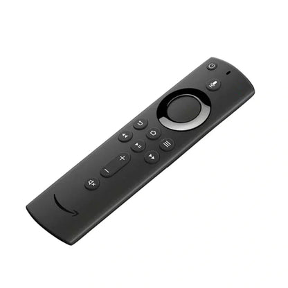 Black Amazon Fire TV Stick 4K voice remote control with 10m range and ABS construction