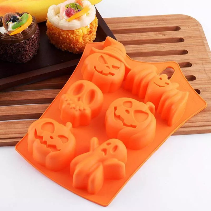 Halloween Pumpkin Silicone Cake Mold for baking detailed desserts