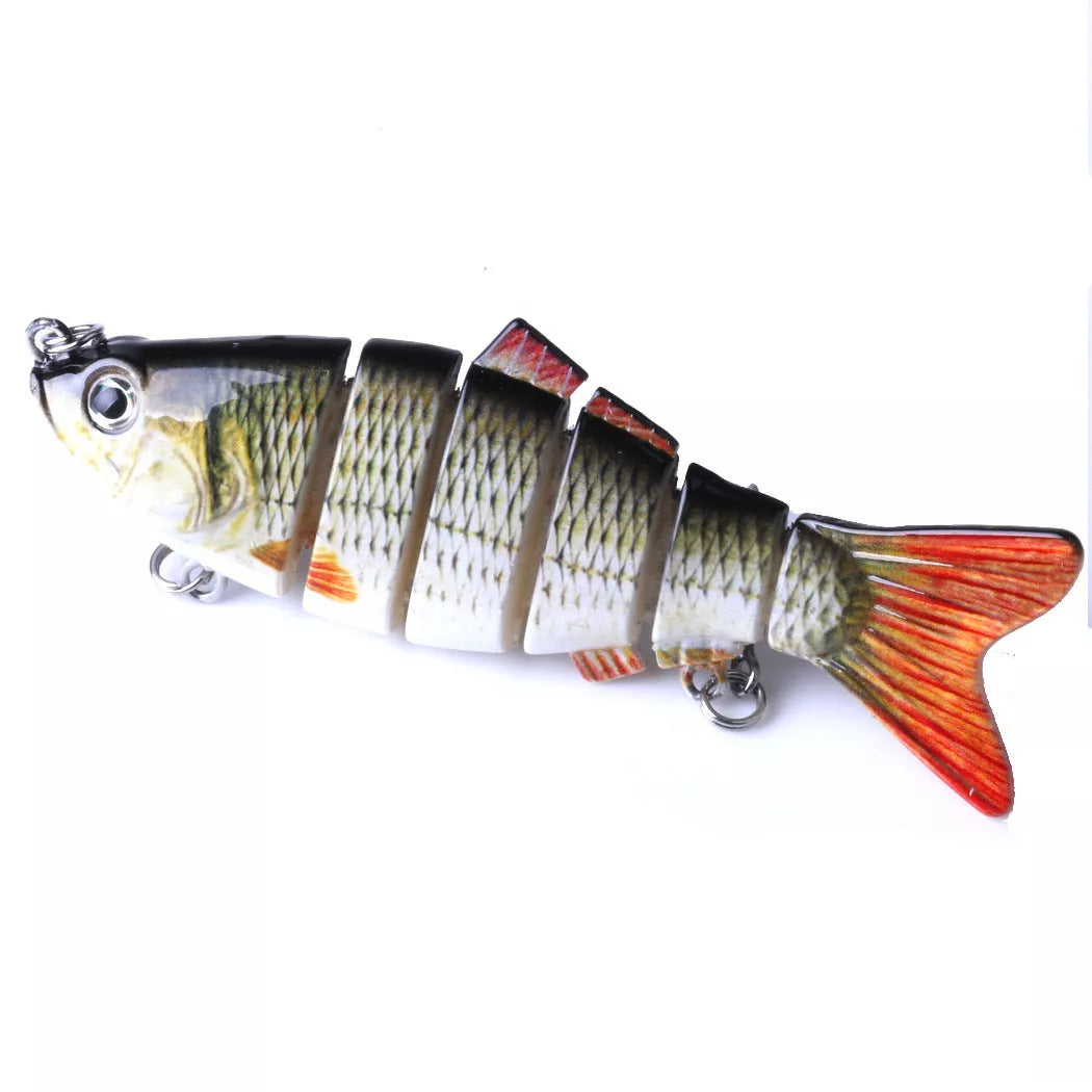 Plastic bait fish with high-strength hooks for effective fishing