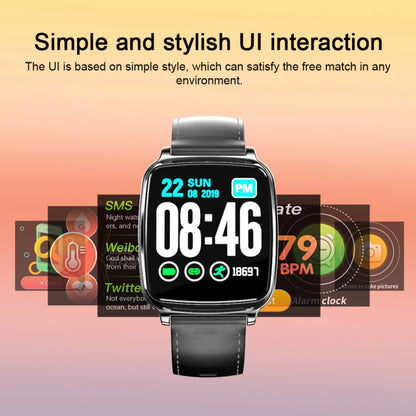 M8 smart bracelet showing zinc alloy body with 2.5D tempered glass screen displaying heart rate data