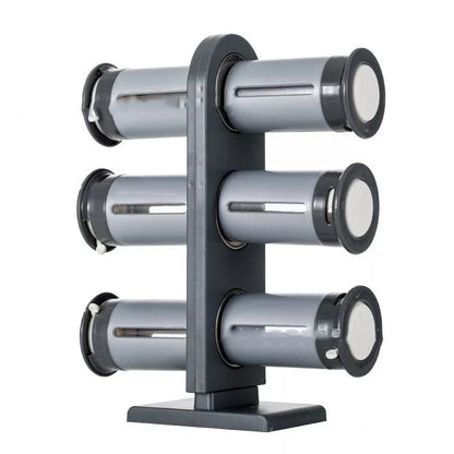 Magnetic Spice Stand with detachable jars for kitchen organization