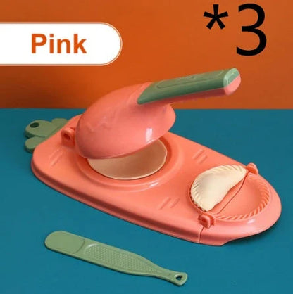 Premium 2-in-1 Dumpling Maker with Ergonomic Handle and Versatile Design for Effortless Dough Pressing and Skin Forming