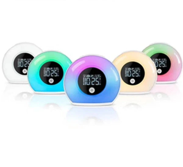 Digital Music Alarm Clock with Bluetooth 5.0 and VA LCD screen in colorful option