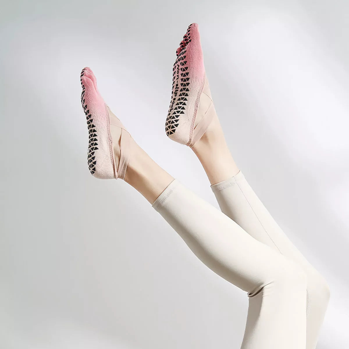 Grippy Yoga Socks with non-slip full toe for yoga, Pilates, and dance