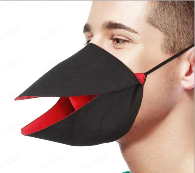 Charming duck-themed face mask made of soft, absorbent cotton for everyday protection and style