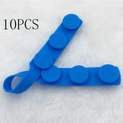 Silicone mask extension strap showing 1.5cm width and colour options including transparent