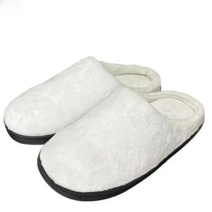 Pattern Printed Warm Cotton Slippers with Flannel Insulation and TPR Outsole, Available in Seven Size Options from 35-36 to 46-47, Featuring a 1-3cm Heel for Gentle Support