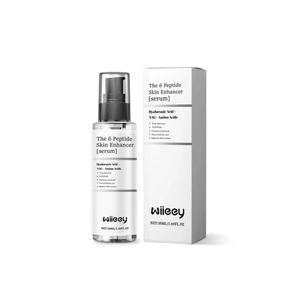50 ml bottle of skin enhancer serum with hyaluronic acid and N-acetylglucosamine
