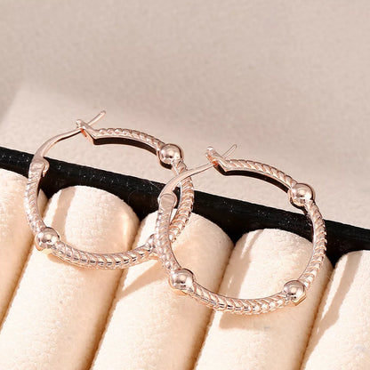 Retro geometric big ear rings in gold, silver, and rose gold with a 1.5-inch diameter