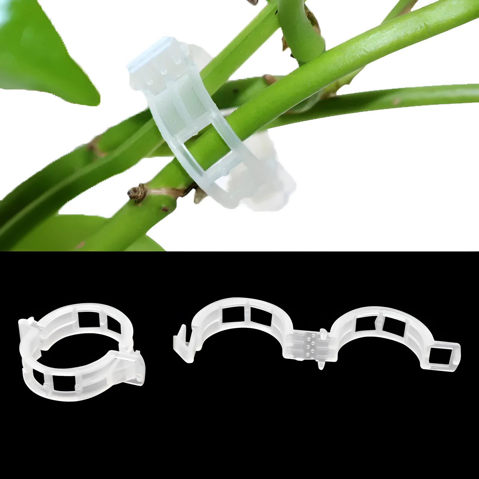 Plastic tomato grafting clips in assorted colours for plant support