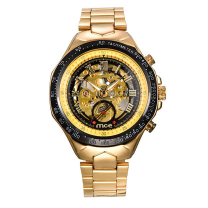 Men's MCE mechanical watch with explosion-proof case in one of four available colours.