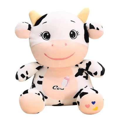 MengMeng Cow plush toy in super soft short plush with PP cotton filling, 22cm or 26cm