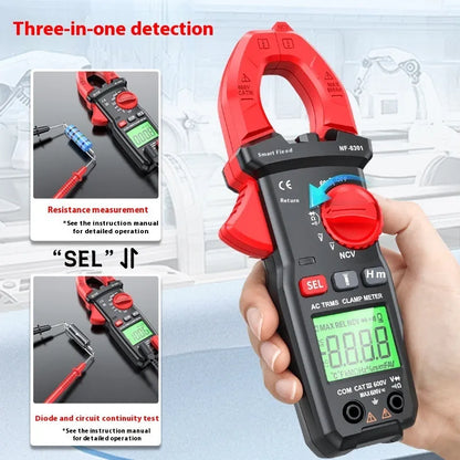 NF-6301 digital automatic clamp multimeter for 600 V AC and DC voltage testing