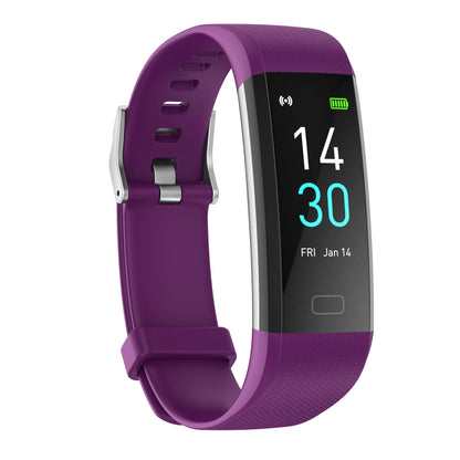 Smart watch with blood pressure and heart rate monitoring in multiple colors