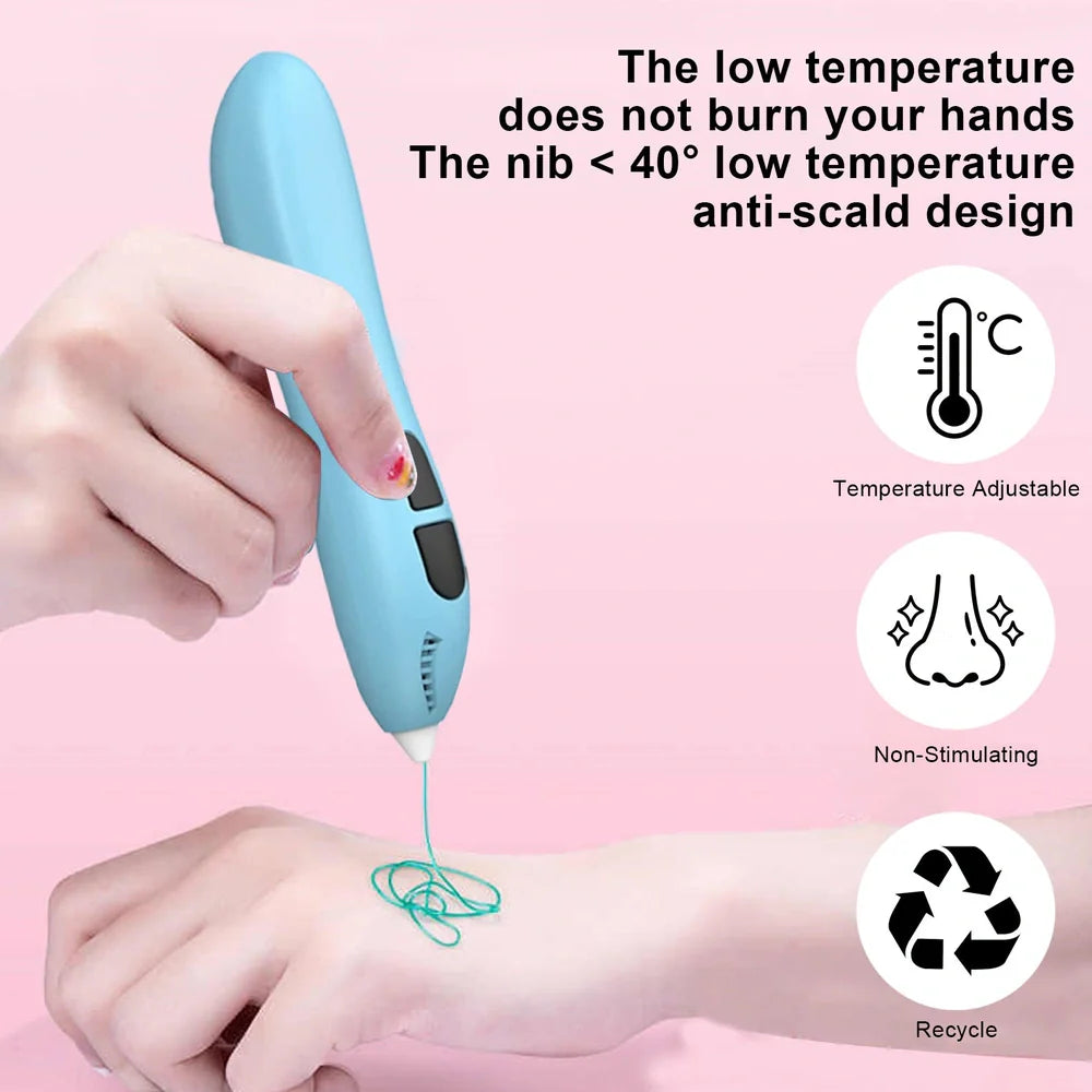 CRH Harmony 3D printing pen with wireless charging base and 1.75mm environmental protection PCL consumables